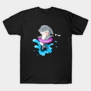 Funny Shark On Vacation Eating Tourist T-Shirt